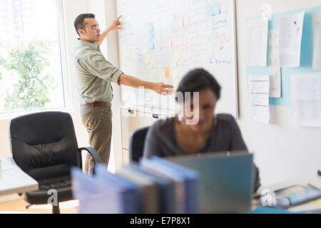 Couple working in office Stock Photo