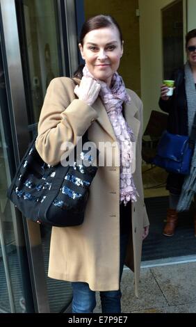 Singer Lisa Stansfield spotted leaving Newstalk studios...  Featuring: Lisa Stansfield Where: Dublin, Ireland When: 20 Mar 2014 Stock Photo