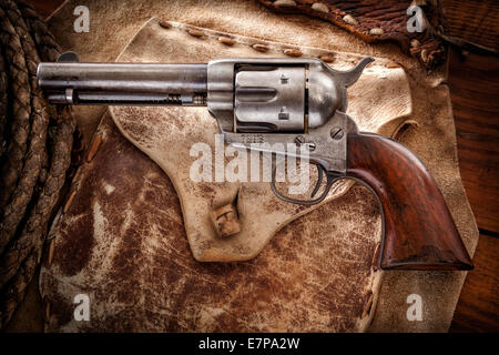 Beauty shot of Colt single action army revolver Stock Photo