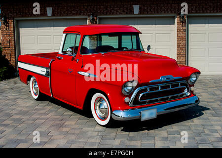 1957 Chevrolet Cameo Pick Up Truck Stock Photo