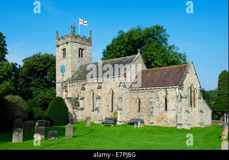 St Oswald's Church, Collingham, West Yorkshire, England UK Stock Photo