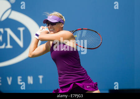 Flushing Meadows, NY, USA. 31th Aug, 2014.Mirjana Lucic-Baroni (CRO) in 4th round action at the US Open Tennis Championships. ©  Stock Photo