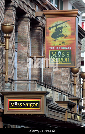 London, England, UK. Miss Saigon at the Prince Edward Theatre in Old Compton Street 2014 Stock Photo