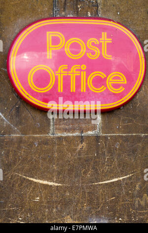 Post Office sign on a wall Stock Photo