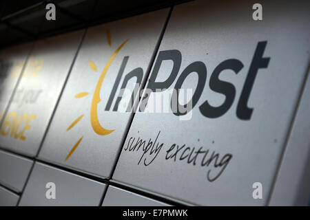 InPost postal system outside a convenience store, UK Stock Photo - Alamy