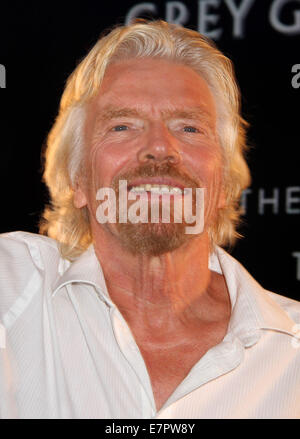 New York, New York, USA. 22nd Sep, 2014. Sir RICHARD BRANSON attends the Global Launch of GREY GOOSE partnership with Virgin Galactic, held at Rose Center for Earth & Space, located at American Museum of Natural History. Credit:  Nancy Kaszerman/ZUMA Wire/Alamy Live News Stock Photo