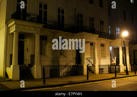 Clarendon Square at night, Leamington Spa, Warwickshire, England, UK Stock Photo