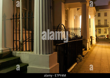 Clarendon Square at night, Leamington Spa, Warwickshire, England, UK Stock Photo