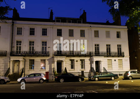 Clarendon Square at night, Leamington Spa, Warwickshire, England, UK Stock Photo