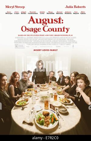 August: Osage County Year : 2013 USA Director : John Wells Movie poster (USA) Stock Photo