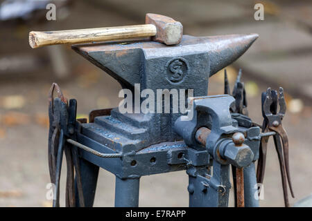 anvil blacksmith tools Stock Photo