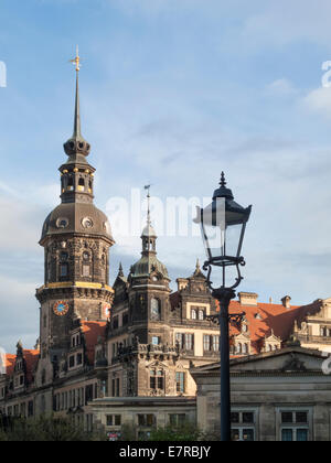 View of Dresden castle or Royal palace Dresden saxony Germany Stock Photo