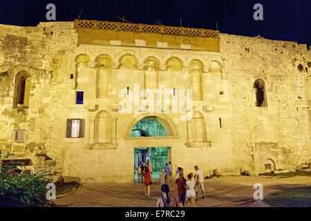 Golden gate (north entrance), Diocletian's Palace, Split, Dalmatia, Croatia Stock Photo