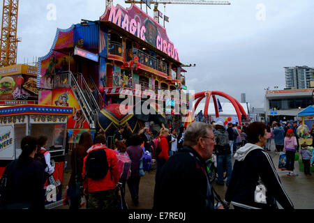 Sideshow Alley at the 2014 Brisbane Ekka Stock Photo