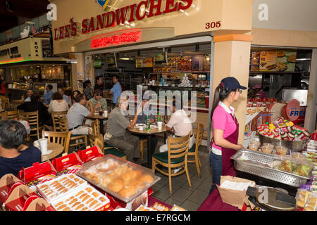 Lees Sandwiches, Vietnamese food, food court, Asian Garden Mall, city of Westminster, Orange County, California Stock Photo