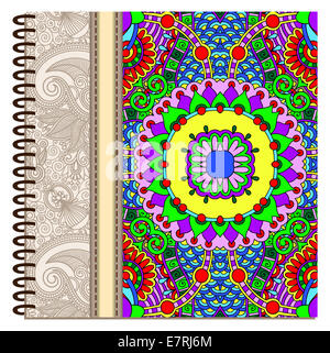 design of spiral ornamental notebook cover Stock Photo