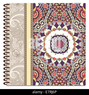 design of spiral ornamental notebook cover Stock Photo