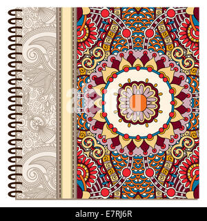 design of spiral ornamental notebook cover Stock Photo