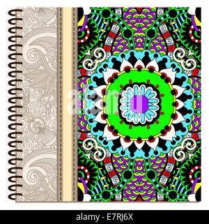 design of spiral ornamental notebook cover Stock Photo