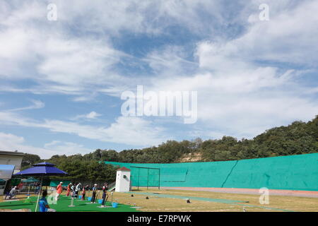 Incheon, South Korea. 23rd Sep, 2014. General view Shooting - Clay : Women's Trap Qualification at Gyeonggido Shooting Range during the 2014 Incheon Asian Games in Incheon, South Korea . © AFLO SPORT/Alamy Live News Stock Photo