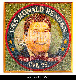 Portrait of Ronald Reagan in jelly beans (Jelly Bellies) by Peter Rocha ...