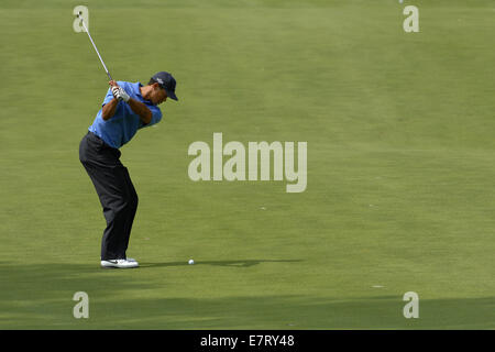 Ponte Vedra, Florida, USA. 10th May, 2007. Tiger Woods in action during the Players Championship at TPC Sawgras on May 10, 2007 in Ponte Vedra, Florida.ZUMA Press/Scott A. Miller. © Scott A. Miller/ZUMA Wire/ZUMAPRESS.com/Alamy Live News Stock Photo