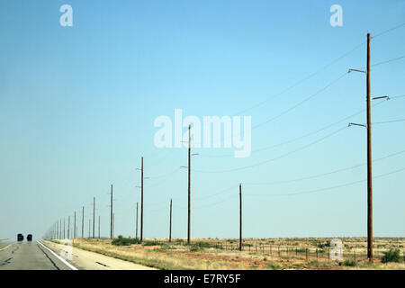 Highway to Roswell, New Mexico, USA Stock Photo