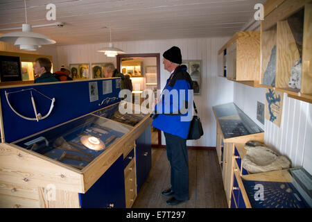 The Arctic explorer, Knud Rasmussen's home has been turned into a museum in Qaanaaq (or 'new Thule'), Greenland Stock Photo