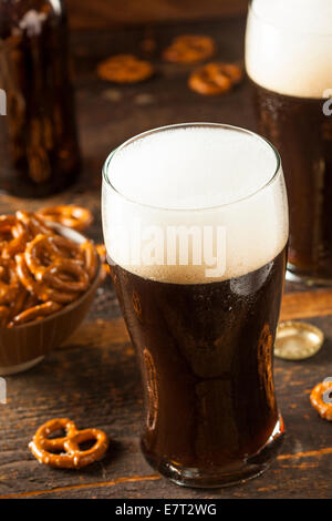 Refreshing Dark Stout Beer Ready to Drink Stock Photo