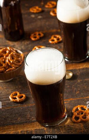 Refreshing Dark Stout Beer Ready to Drink Stock Photo