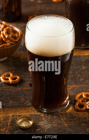 Refreshing Dark Stout Beer Ready to Drink Stock Photo