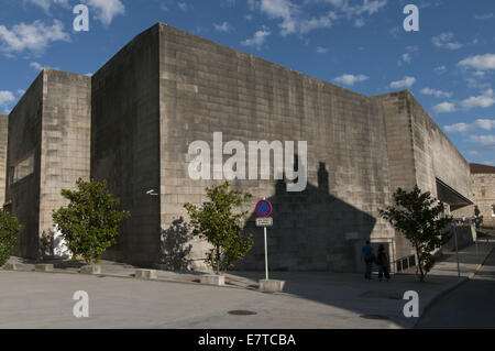 CGAC museum in Santiago de Compostela, Spain. Designed by the portuguese architecture Siza Vieira. Stock Photo