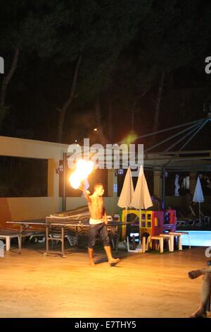 Fire Show, Turkey Stock Photo