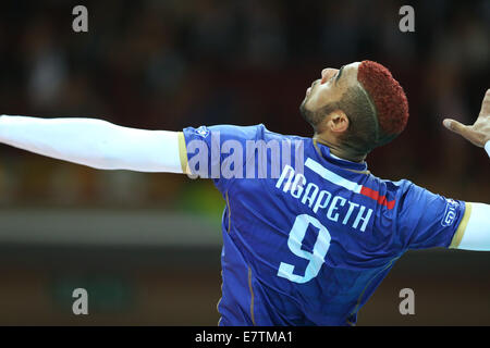 Katowice, Poland. 20th Sep, 2014. Earvin Ngapeth (FRA) Volleyball : FIVB Volleyball Men's World Championship Semifinal match between France 2-3 Brazil at Spodek in Katowice, Poland . © Takahisa Hirano/AFLO/Alamy Live News Stock Photo