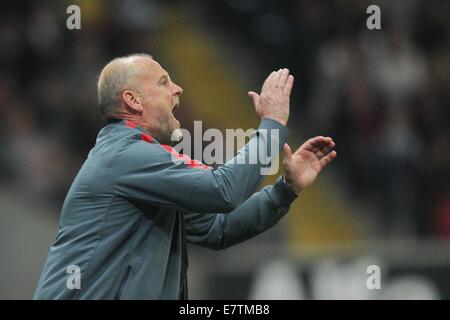 Frankfurt Main, Germany. 23rd Sep, 2014. Frankfurt's head coach Thomas Schaaf gestures during the Bundesliga soccer match between Eintracht Frankfurt and 1. FSV Mainz 05 at Commerzbank Arena in Frankfurt Main, Germany, 23 September 2014. Photo: Fredrik von Erichsen/dpa/Alamy Live News Stock Photo