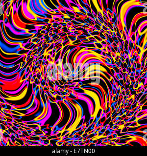 Multicoloured abstract pattern, computer artwork. Stock Photo