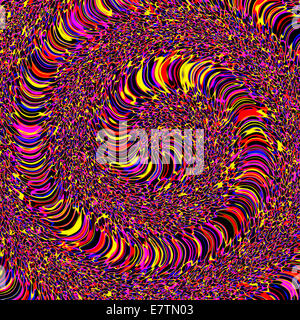 Multicoloured abstract pattern, computer artwork. Stock Photo