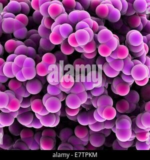 Protein molecules, computer artwork. Stock Photo