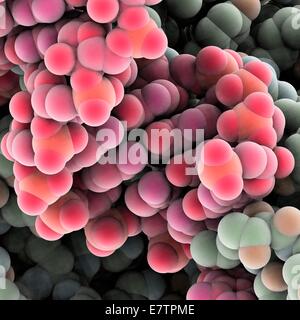 Protein molecules, computer artwork. Stock Photo