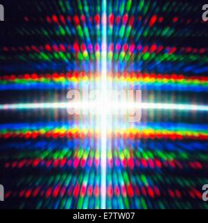 Diffraction. Abstract pattern formed by diffracted light. Stock Photo