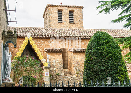 Rennes-le-Château Church of Saint Mary Magdalene Stock Photo