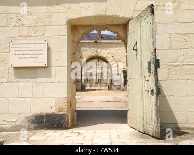 Fontevraud, France - June 10, 2014: Abbaye de Fontevraud. The church Inside the abbey Stock Photo