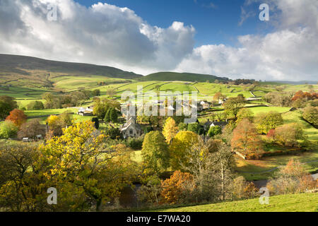 Burnsall in Wharfedale, North Yorkshire, England. Stock Photo