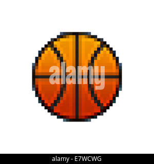 Pixel basketball Stock Photo