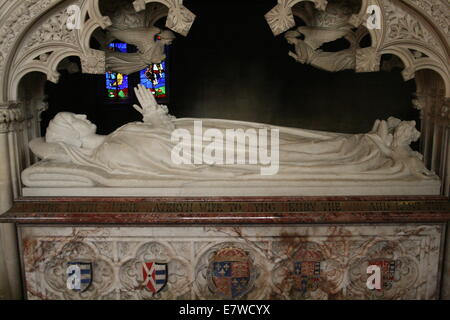 Tomb of Catherine Parr, Queen of England, last wife of King Henry the VIII, Sudeley Castle Stock Photo