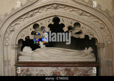 Tomb of Catherine Parr, Queen of England, last wife of King Henry the VIII, Sudeley Castle Stock Photo