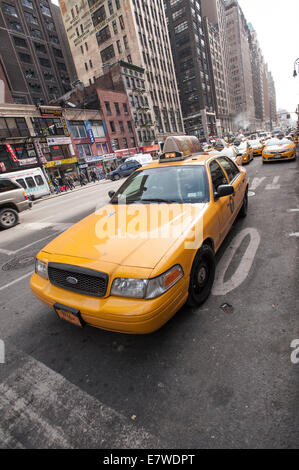 NYC Yellow Taxi Stock Photo