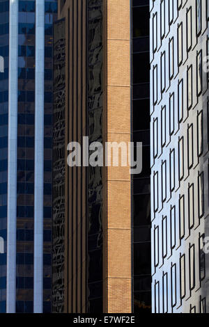 Facades of One California, 201 California, and Industrial Indemnity Building, , San Francisco, California, USA Stock Photo