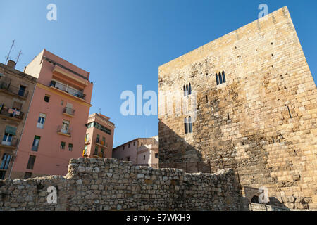 Ancient Roman Forum of Tarragona, Catalonia, Spain Stock Photo