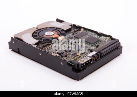 Hard disk drive, hdd, isolated on white background. Stock Photo